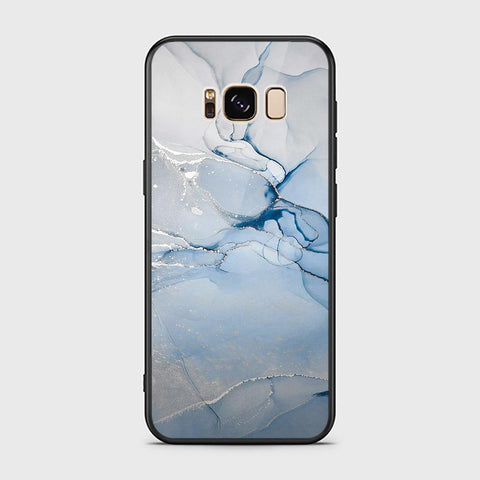 Samsung Galaxy S8 Cover - Mystic Marble Series - HQ Ultra Shine Premium Infinity Glass Soft Silicon Borders Case