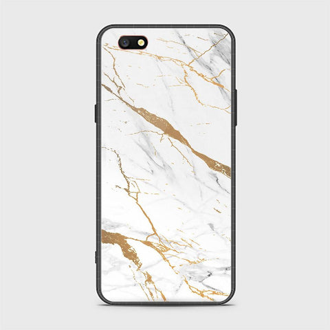 Oppo A77 Cover - Mystic Marble Series - HQ Ultra Shine Premium Infinity Glass Soft Silicon Borders Case