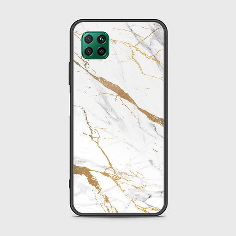 Huawei Nova 6 SE Cover - Mystic Marble Series - HQ Ultra Shine Premium Infinity Glass Soft Silicon Borders Case