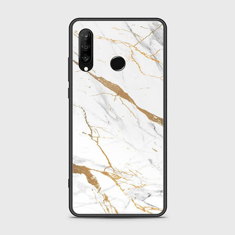 Huawei P30 lite Cover - Mystic Marble Series - HQ Ultra Shine Premium Infinity Glass Soft Silicon Borders Case