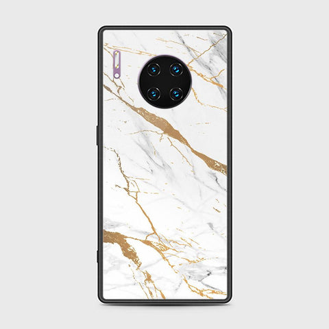 Huawei Mate 30 Pro Cover - Mystic Marble Series - HQ Ultra Shine Premium Infinity Glass Soft Silicon Borders Case