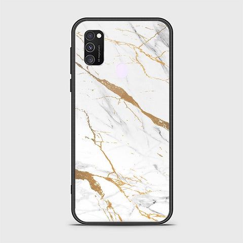 Samsung Galaxy M30s Cover - Mystic Marble Series - HQ Ultra Shine Premium Infinity Glass Soft Silicon Borders Case