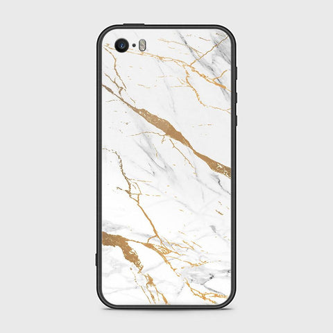 iPhone SE Cover - Mystic Marble Series - HQ Ultra Shine Premium Infinity Glass Soft Silicon Borders Case