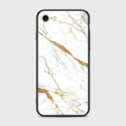 iPhone 8 / 7 Cover - Mystic Marble Series - HQ Ultra Shine Premium Infinity Glass Soft Silicon Borders Case