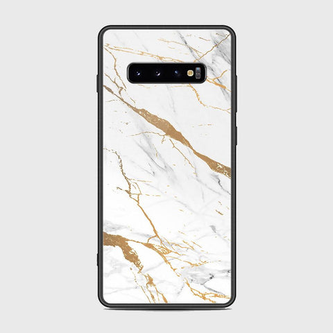 Samsung Galaxy S10 Plus Cover - Mystic Marble Series - HQ Ultra Shine Premium Infinity Glass Soft Silicon Borders Case