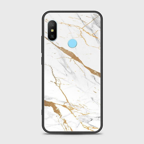 Xiaomi Redmi 6 Pro Cover - Mystic Marble Series - HQ Ultra Shine Premium Infinity Glass Soft Silicon Borders Case