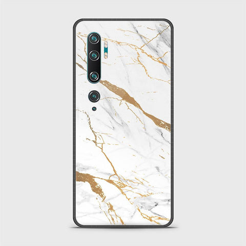 Xiaomi Mi Note 10 Cover - Mystic Marble Series - HQ Ultra Shine Premium Infinity Glass Soft Silicon Borders Case