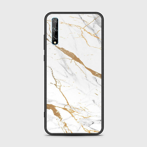 Huawei Y8p Cover- Mystic Marble Series - HQ Ultra Shine Premium Infinity Glass Soft Silicon Borders Case