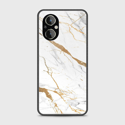 Oppo A96 5G Cover- Mystic Marble Series - HQ Ultra Shine Premium Infinity Glass Soft Silicon Borders Case