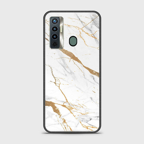 Tecno Camon 17 Cover - Mystic Marble Series - HQ Ultra Shine Premium Infinity Glass Soft Silicon Borders Case