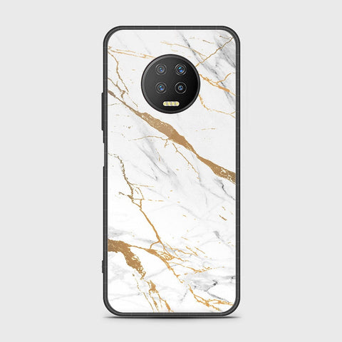 Infinix Note 7 Cover- Mystic Marble Series - HQ Ultra Shine Premium Infinity Glass Soft Silicon Borders Case