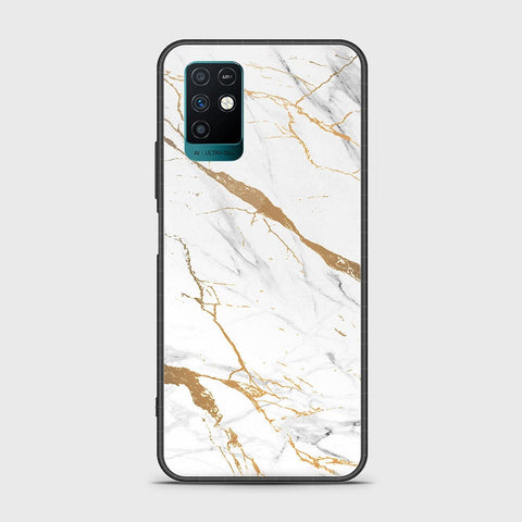 Infinix Note 10 Cover- Mystic Marble Series - HQ Ultra Shine Premium Infinity Glass Soft Silicon Borders Case