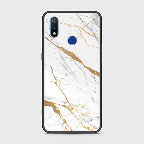 Realme 3 Cover - Mystic Marble Series - HQ Ultra Shine Premium Infinity Glass Soft Silicon Borders Case