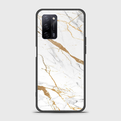 Oppo A55s Cover- Mystic Marble Series - HQ Ultra Shine Premium Infinity Glass Soft Silicon Borders Case