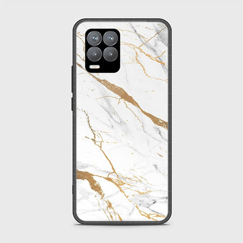 Realme 8 Cover - Mystic Marble Series - HQ Ultra Shine Premium Infinity Glass Soft Silicon Borders Case