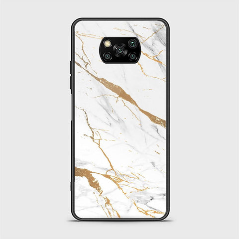 Xiaomi Poco X3 Cover - Mystic Marble Series - HQ Ultra Shine Premium Infinity Glass Soft Silicon Borders Case