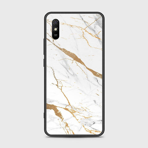 Xiaomi Redmi 9i Cover - Mystic Marble Series - HQ Ultra Shine Premium Infinity Glass Soft Silicon Borders Case