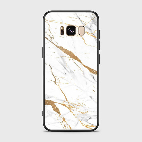 Samsung Galaxy S8 Cover - Mystic Marble Series - HQ Ultra Shine Premium Infinity Glass Soft Silicon Borders Case