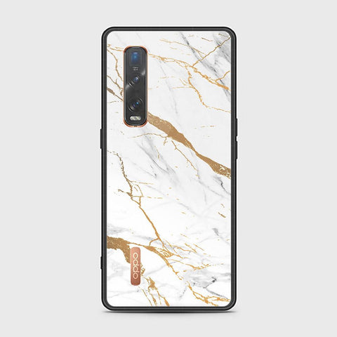 Oppo Find X2 Pro Cover - Mystic Marble Series - HQ Ultra Shine Premium Infinity Glass Soft Silicon Borders Case