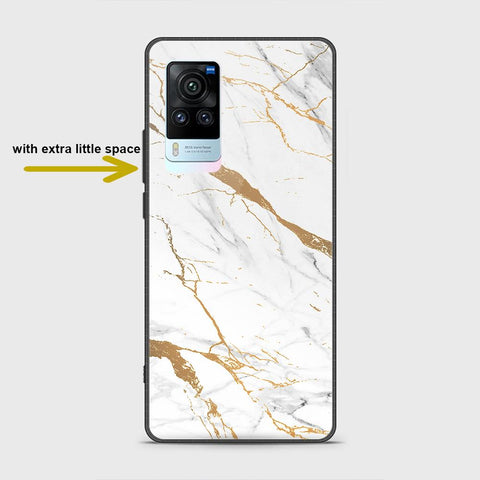 Vivo X60 Pro Cover - Mystic Marble Series - HQ Ultra Shine Premium Infinity Glass Soft Silicon Borders Case