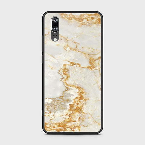 Huawei P20 Cover - Mystic Marble Series - HQ Ultra Shine Premium Infinity Glass Soft Silicon Borders Case