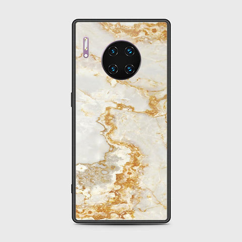 Huawei Mate 30 Pro Cover - Mystic Marble Series - HQ Ultra Shine Premium Infinity Glass Soft Silicon Borders Case