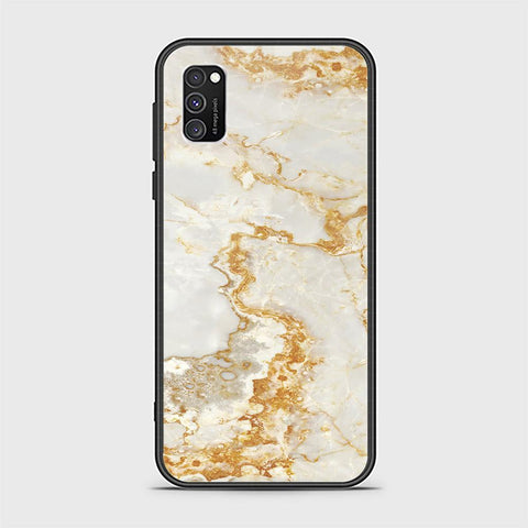 Samsung Galaxy A02s Cover - Mystic Marble Series - HQ Ultra Shine Premium Infinity Glass Soft Silicon Borders Case