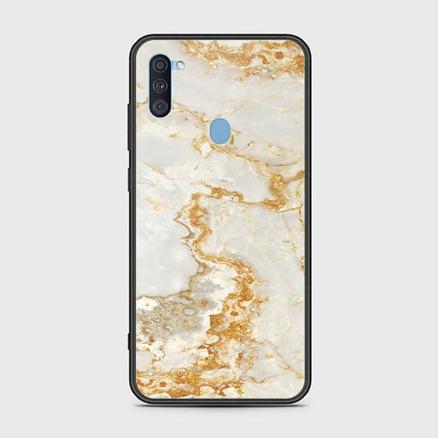 Samsung Galaxy M11 Cover - Mystic Marble Series - HQ Ultra Shine Premium Infinity Glass Soft Silicon Borders Case
