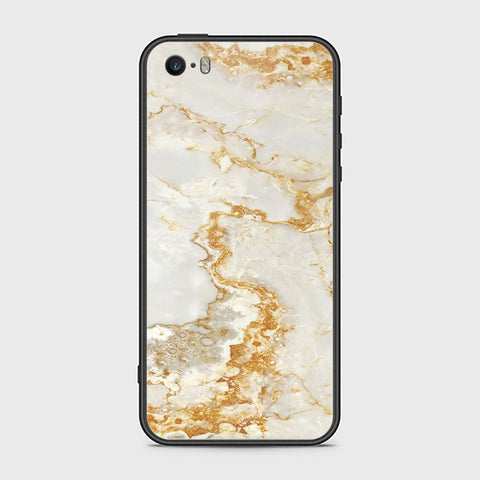 iPhone SE Cover - Mystic Marble Series - HQ Ultra Shine Premium Infinity Glass Soft Silicon Borders Case