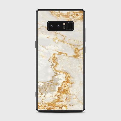 Samsung Galaxy Note 8 Cover - Mystic Marble Series - HQ Ultra Shine Premium Infinity Glass Soft Silicon Borders Case
