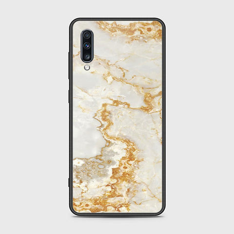 Samsung Galaxy A70 Cover - Mystic Marble Series - HQ Ultra Shine Premium Infinity Glass Soft Silicon Borders Case