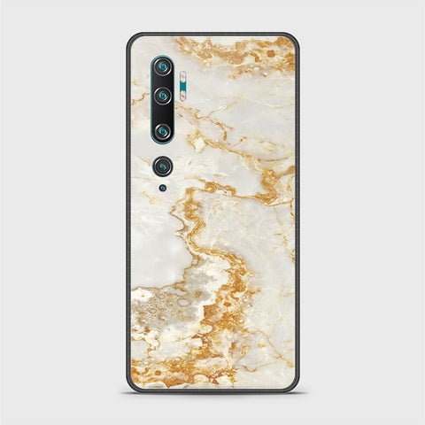 Xiaomi Mi Note 10 Cover - Mystic Marble Series - HQ Ultra Shine Premium Infinity Glass Soft Silicon Borders Case