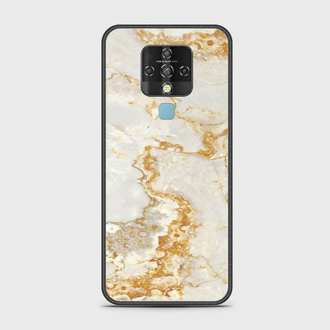 Tecno Camon 16 Cover - Mystic Marble Series - HQ Ultra Shine Premium Infinity Glass Soft Silicon Borders Case