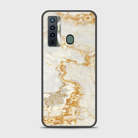 Tecno Camon 17 Cover - Mystic Marble Series - HQ Ultra Shine Premium Infinity Glass Soft Silicon Borders Case