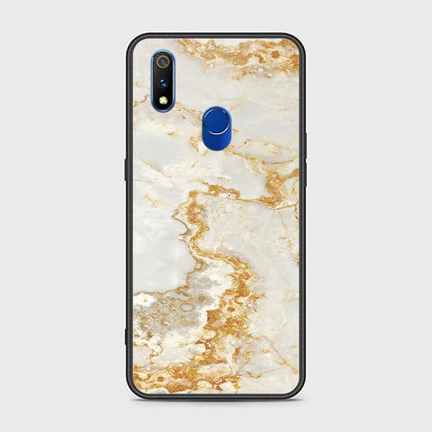 Realme 3 Pro Cover - Mystic Marble Series - HQ Ultra Shine Premium Infinity Glass Soft Silicon Borders Case