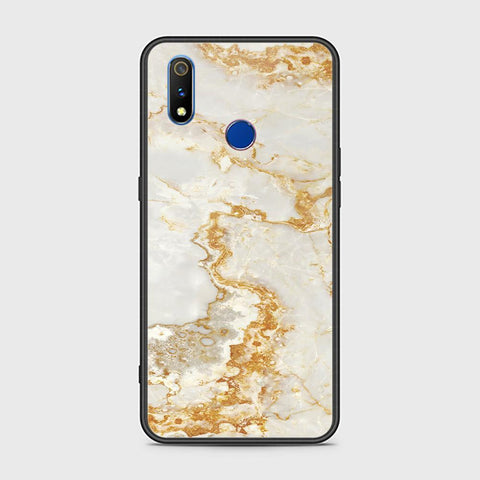 Realme 3 Cover - Mystic Marble Series - HQ Ultra Shine Premium Infinity Glass Soft Silicon Borders Case