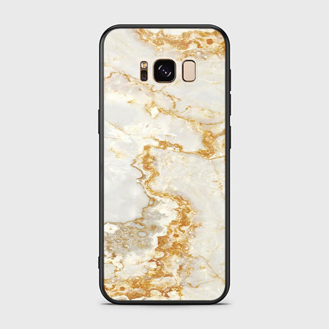 Samsung Galaxy S8 Cover - Mystic Marble Series - HQ Ultra Shine Premium Infinity Glass Soft Silicon Borders Case