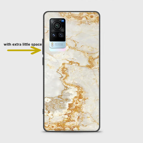 Vivo X60 Pro Cover - Mystic Marble Series - HQ Ultra Shine Premium Infinity Glass Soft Silicon Borders Case