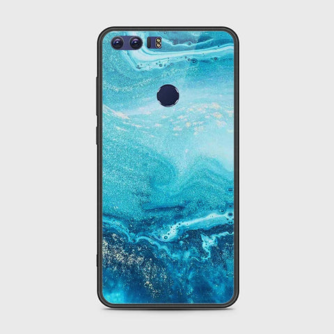 Huawei Honor 8 Cover - Mystic Marble Series - HQ Ultra Shine Premium Infinity Glass Soft Silicon Borders Case