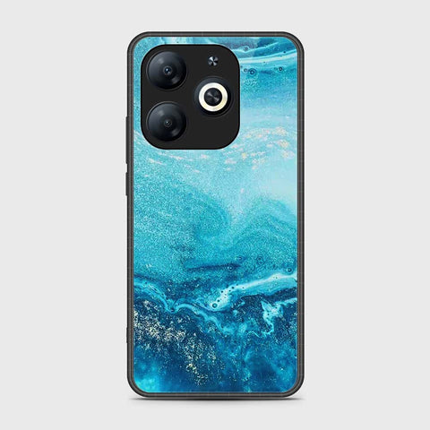 Tecno Pop 8 Cover- Mystic Marble Series - HQ Ultra Shine Premium Infinity Glass Soft Silicon Borders Case