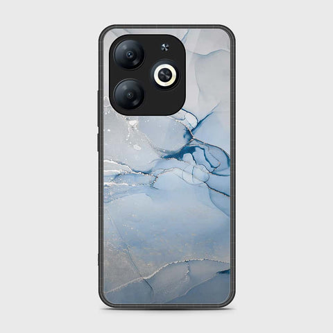 Infinix Hot 40i Cover- Mystic Marble Series - HQ Ultra Shine Premium Infinity Glass Soft Silicon Borders Case