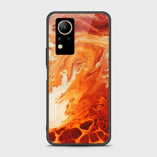 Infinix Note 12 Cover- Mystic Marble Series - HQ Ultra Shine Premium Infinity Glass Soft Silicon Borders Case