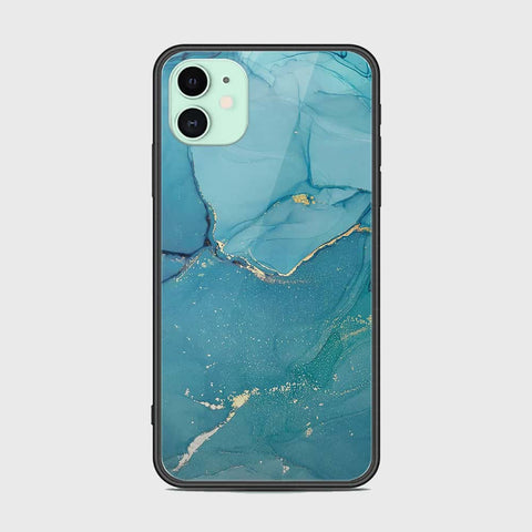 iPhone 11 Cover - Mystic Marble Series - HQ Ultra Shine Premium Infinity Glass Soft Silicon Borders Case