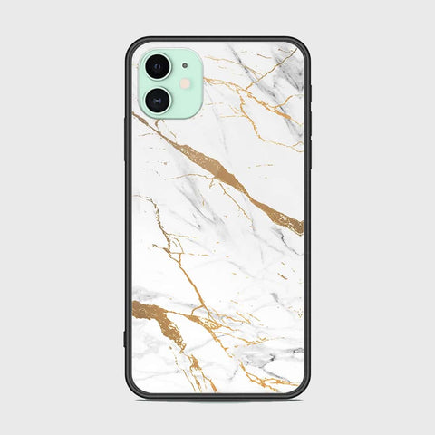 iPhone 11 Cover - Mystic Marble Series - HQ Ultra Shine Premium Infinity Glass Soft Silicon Borders Case