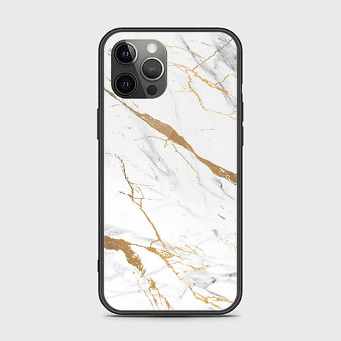 iPhone 12 Pro Max Cover - Mystic Marble Series - HQ Ultra Shine Premium Infinity Glass Soft Silicon Borders Case