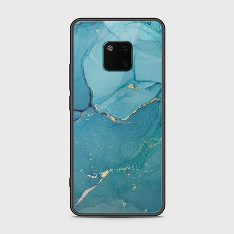 Huawei Mate 20 Pro Cover - Mystic Marble Series - HQ Ultra Shine Premium Infinity Glass Soft Silicon Borders Case