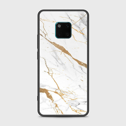 Huawei Mate 20 Pro Cover - Mystic Marble Series - HQ Ultra Shine Premium Infinity Glass Soft Silicon Borders Case