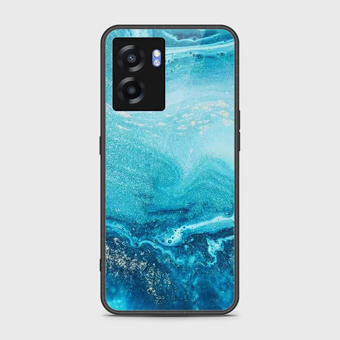 Oppo A77 5G Cover- Mystic Marble Series - HQ Ultra Shine Premium Infinity Glass Soft Silicon Borders Case