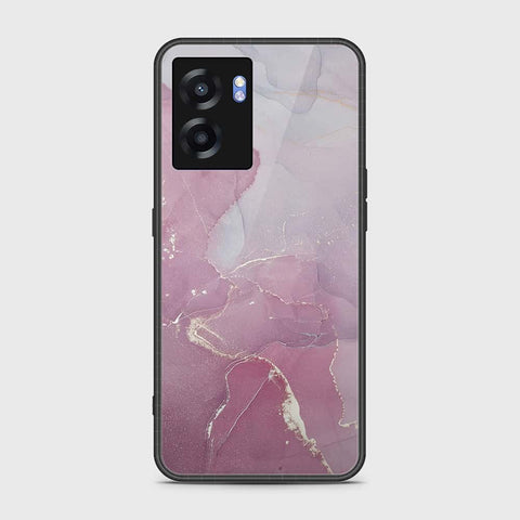 Oppo A77 5G Cover- Mystic Marble Series - HQ Ultra Shine Premium Infinity Glass Soft Silicon Borders Case