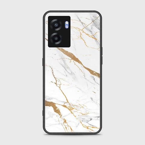 Oppo A57 5G Cover- Mystic Marble Series - HQ Ultra Shine Premium Infinity Glass Soft Silicon Borders Case